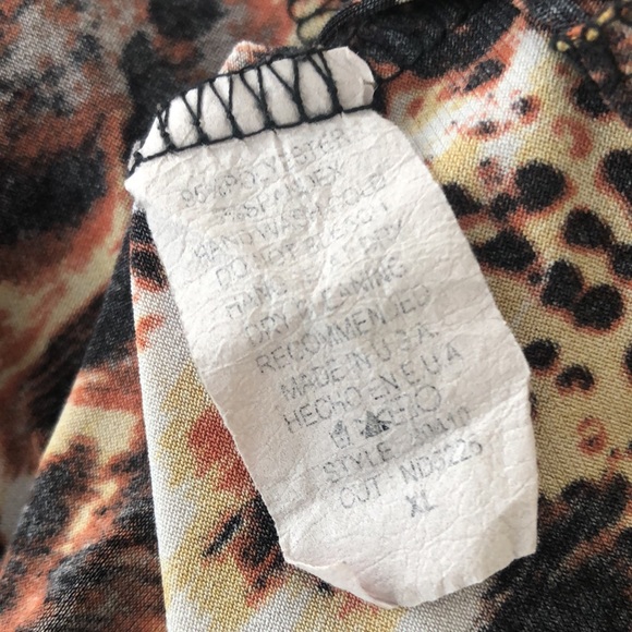 🚨LAST CALL🚨 Vintage Nic & Dom Animal Print Dress XL 14/16 easy care - Picture 6 of 6